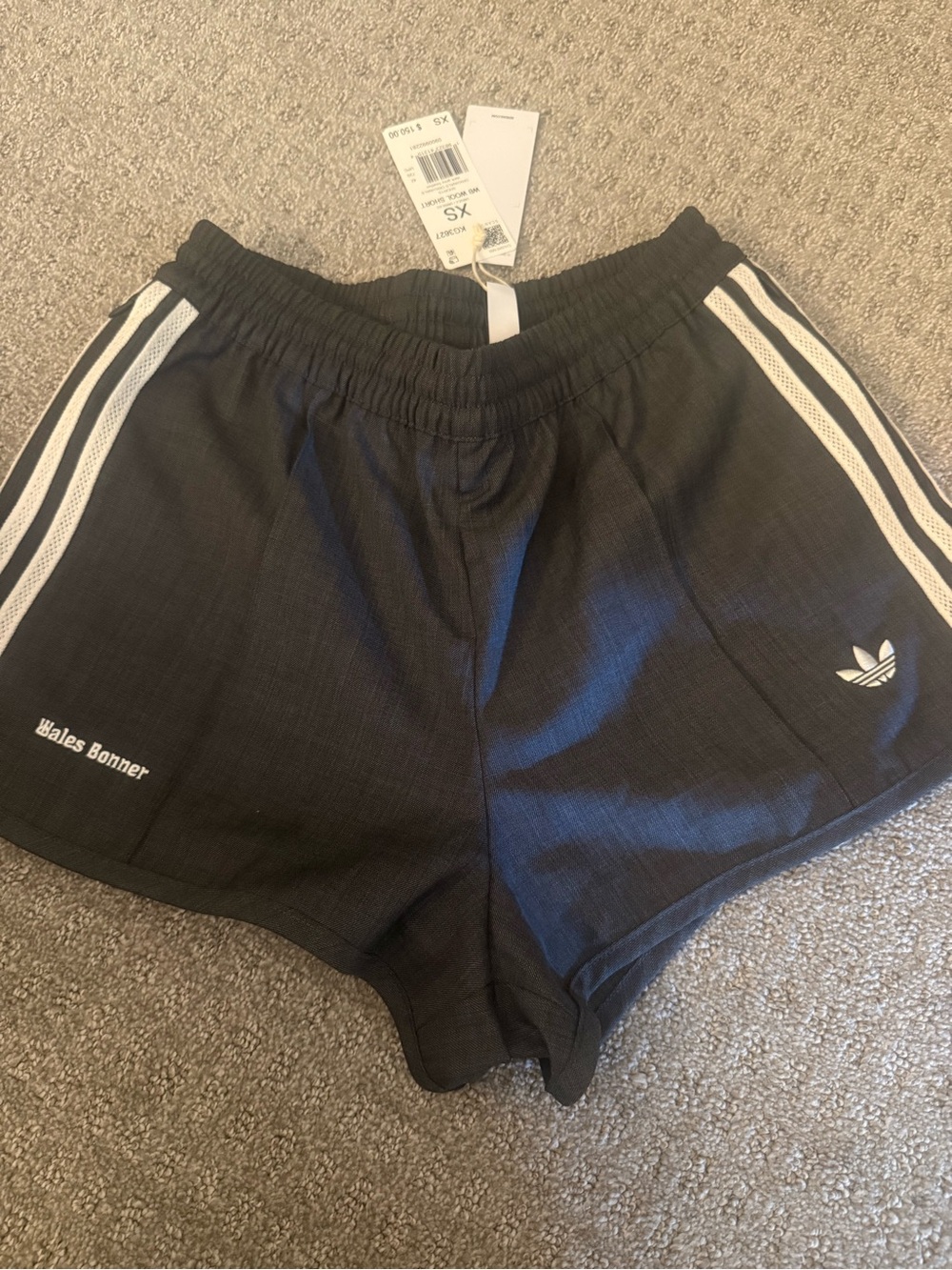 Never Worn adidas x Wales Bonner WB Wool Shorts in Dark Grey Heather XS.